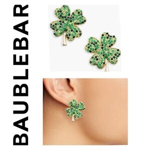 🌟 Baublebar Paved Clover Earrings